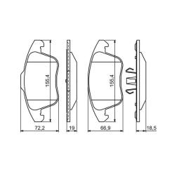 Тормозные колодки Bosch 0 986 494 324 Фото
