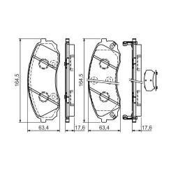 Тормозные колодки Bosch 0 986 494 377 Фото 1