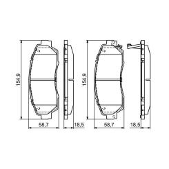 Тормозные колодки Bosch 0 986 494 685 Фото 4