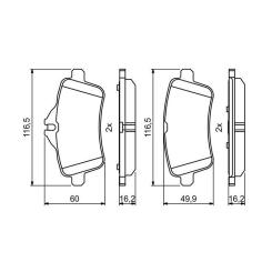 Тормозные колодки Bosch 0986494771 Фото