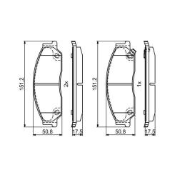 Тормозные колодки Bosch 0986495402 Фото