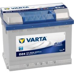 Аккумулятор автомобильный Varta 60Ач Blue Dynamic D24 Фото