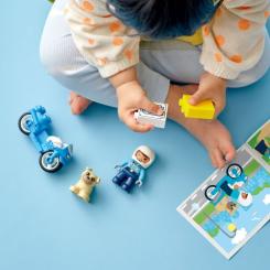 Конструктор LEGO DUPLO Town Полицейский мотоцикл 5 деталей Фото 2