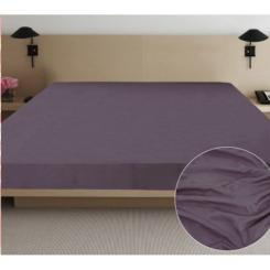 Простынь Ярослав сатин 02 серо-голубой 145х215 Фото