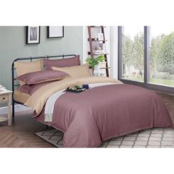 Пододеяльник MirSon Satin Stripe 30-0008 + 30-0004 Waleis 200х220 см Фото