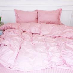 Пододеяльник MirSon Satin Stripe 30-0007 Pink 220х240 см Фото
