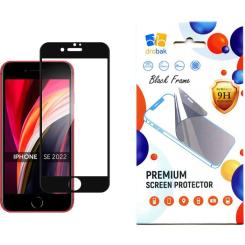 Стекло защитное Drobak Apple iPhone SE 2022 (Black) Фото
