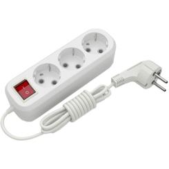 Сетевой удлинитель Electrum C-ES-1813 3.0m, 3 роз, white Фото