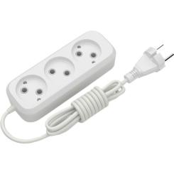 Сетевой удлинитель Electrum C-ES-1787 5.0m, 3 роз, white Фото