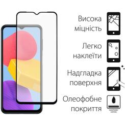 Стекло защитное Dengos Full Glue Samsung Galaxy M13 (black) Фото 2