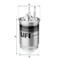 Фильтр топливный UFI 24.412.00 Фото
