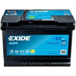 Аккумулятор автомобильный EXIDE START-STOP AGM 62Ah Ев (-/+) Фото