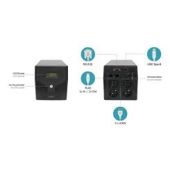 Источник бесперебойного питания Digitus 1000VA DN-170074 Фото 3