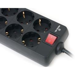 Сетевой фильтр питания REAL-EL RS-8 Protect 5m, black Фото 2
