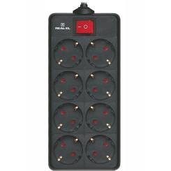 Сетевой фильтр питания REAL-EL RS-8 Protect 5m, black Фото 5