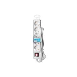 Сетевой удлинитель 2E 5XSchuko з вимикачем,1.5м, white Фото 5