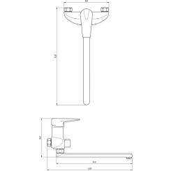 Смеситель Kroner Odra-C071 Фото 1