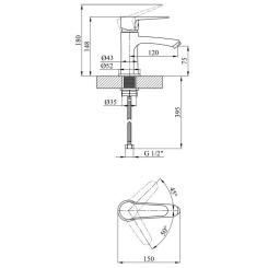 Смеситель Kroner Elbe-C010 Фото 7