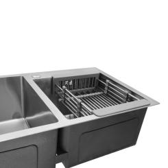 Мойка кухонная Kroner Geburstet-7843ZHM Фото 6