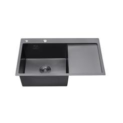 Мойка кухонная Kroner Schwarze-7849LHM Фото 1