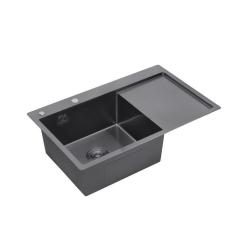 Мойка кухонная Kroner Schwarze-7849LHM Фото 2