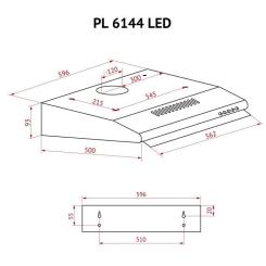 Вытяжка кухонная Perfelli PL 6144 BR LED Фото 11