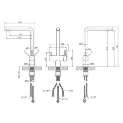 Смеситель Kroner Klassisch-ESG03811 Фото 8