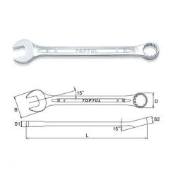 Ключ Toptul комбинированный 17мм Фото 1