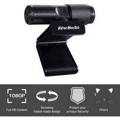 Веб-камера AVerMedia Live Streamer CAM 313 Black Фото 6