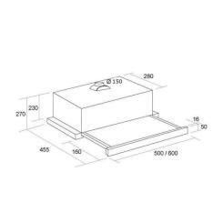 Вытяжка кухонная Pyramida TL 60 (1100) IX T Фото 8