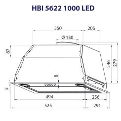 Вытяжка кухонная Minola HBI 5622 BLF 1000 LED Фото 9