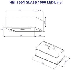 Вытяжка кухонная Minola HBI 5664 WH GLASS 1000 LED Line Фото 9