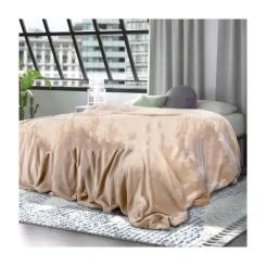 Плед Ярослав Флис бежевый 200х170 Фото 1