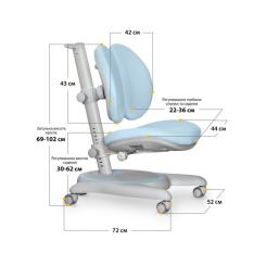 Детское кресло Mealux Ortoback Duo Blue Фото 2