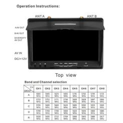 Монитор FPV Bluesky LCD5802D DVR 5.8GHz 40CH Фото 6