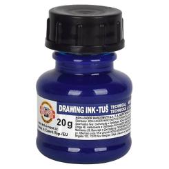 Тушь для черчения Koh-i-Noor 20г синяя Фото