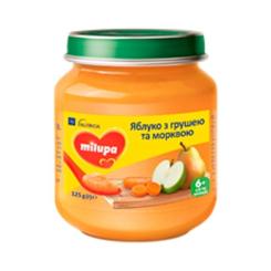 Детское пюре Milupa Яблоко Груша Морковь 125 г Фото