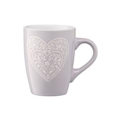 Чашка Ardesto Heart 330 мл Grey Фото 2