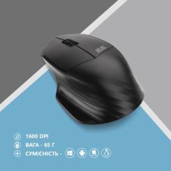 Мышка 2E MF280 Silent Wireless/Bluetooth Black Фото 5