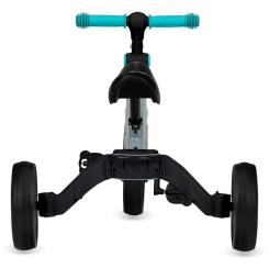 Беговел MoMi Loris 3 в 1 велосипед Grey-Turquoise Фото 7