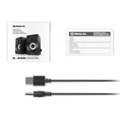 Акустическая система REAL-EL S-200 USB Black Фото 8