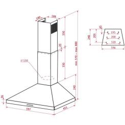 Вытяжка кухонная Perfelli K 6402 WH 850 LED Фото 10