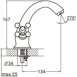 Смеситель AQUATICA PL-2A155C Фото 5