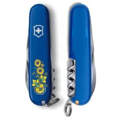 Нож Victorinox Spartan Ukraine Blue "Квіти" Фото 2