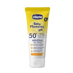 Детский крем Chicco 50 SPF сонцезахисний мінеральний , 75 мл Фото