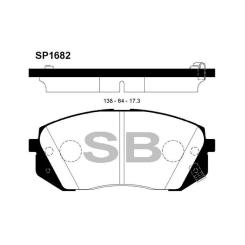 Тормозные колодки HI-Q SP1682 Фото