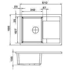 Мойка кухонная GRANADO ALTEA marron Фото 7
