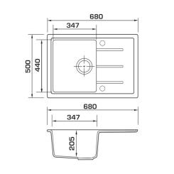 Мойка кухонная GRANADO Blanos marron Фото 6