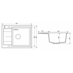 Мойка кухонная GRANADO LINARES white Фото 6