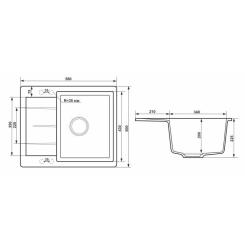 Мойка кухонная GRANADO MADRID black shine Фото 5